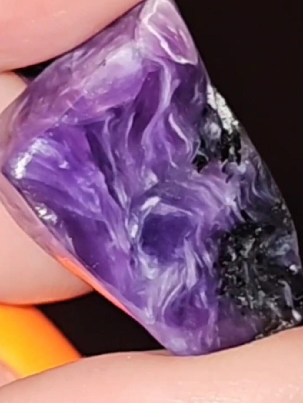 💜Grade-A Siberian Charoite Polished Small Specimen|Purple Chatoyancy|OFFERS 👍